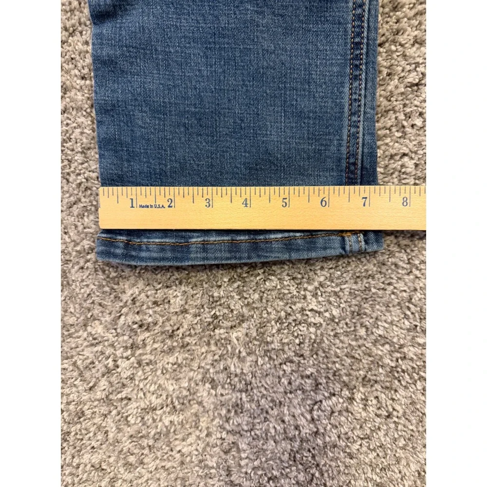 Wrangler Jeans Girls 12 Regular Blue Boot Cut Stretch Denim Embroidered Pockets